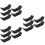 15Pièces Présentoirs Haltères Matériel Durable Noir 4