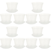 12Ensembles Pots Filet Transparent Pour Plantes D’intérieur Suspendues