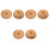3Ensembles Bouchons De Pot Bambou Khaki Trou Pour Silicone 3