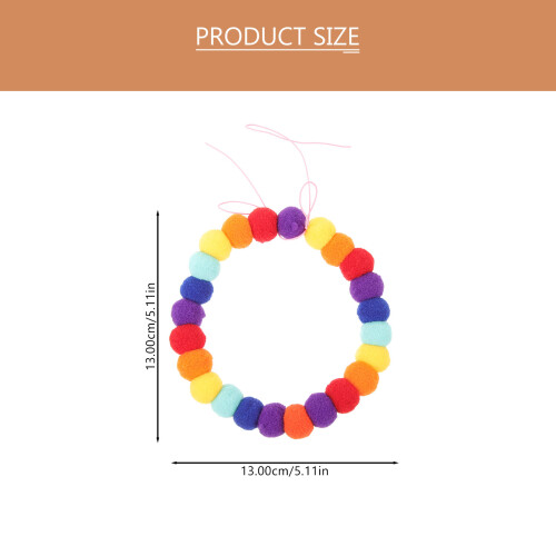 2Pièces Collier Mode Pour Pom Pom Ajustable 1
