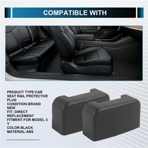 Car  Rail Protective Plug  Rail Rear End Cover for  Model 3 Y 2