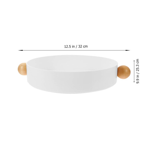 2Pièces Plateau De Service Multifonction Bois ABS Pour Bureau 1