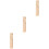 3Pièces Support Mural En Bois Khaki Pour Serviettes Style Campagne 4
