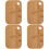4Pièces À Découper Bambou Beige Résistante Maison 4