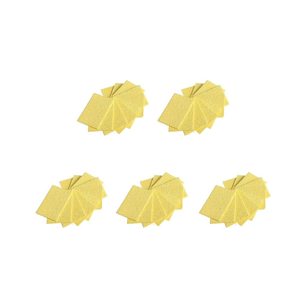 500Pcs Soldering Iron Solder Tip Welding Cleaning Sponge Soldering Iron Sponge Pad Replacement Sponges Cleaning Pads 4713121984505