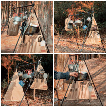 Camping Tafelgerei Organizer Met Ophangbanden Oxford Stof Multi