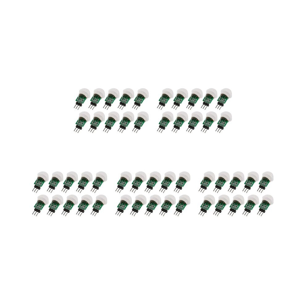50Pcs Am312 Human Sensor Module Ir Pyroelectric Infrared Pir Motion Sensor Detector Modules 2.7V To 12V 6031021951716