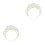 2Pièces Couronne Perruque Perles Artificielles Accessoire 2