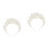 2Pièces Couronne Perruque Perles Artificielles Accessoire 3