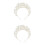 2Pièces Couronne Perruque Perles Artificielles Accessoire 4