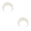 2Pièces Couronne Perruque Perles Artificielles Accessoire 5