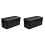 2Pièces Boîte Rangement Noir Plastique Rigide Pour Câbles Et 2