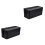 2Pièces Boîte Rangement Noir Plastique Rigide Pour Câbles Et 3