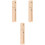 3Pièces Support Mural En Bois Khaki Pour Serviettes Style Campagne 3
