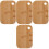 4Pièces À Découper Bambou Beige Résistante Maison 3