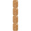 4Pièces À Découper Bambou Beige Résistante Maison 7