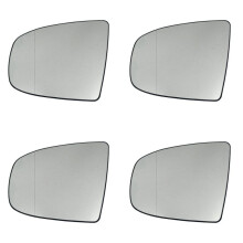 4X Linker Achteruitkijkspiegel Zijspiegelglas Verwarmd + Aanpassing voor X5 E70 2007-2013 X6 E71 E72 2008-2014