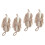 4Pièces Éponges De Douche Adorables Khaki Suspension 4