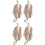 4Pièces Éponges De Douche Adorables Khaki Suspension 5