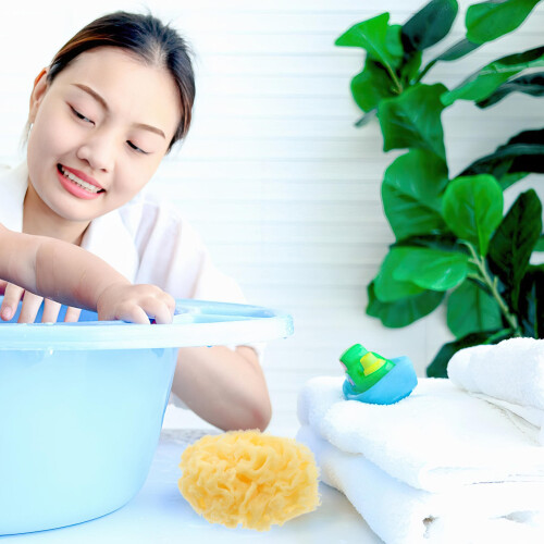 1Pièces Éponge Bain , Exfoliante Et Antibactérienne 2