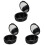 3Pièces Étui Noir Pour Dentier Support Protection Longue 3