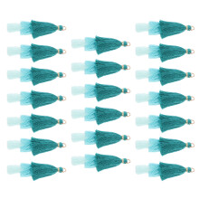 40Pièces Pompons Fantaisie Polyester Clés Accessoires DIY