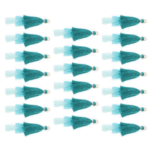 40Pièces Pompons Fantaisie Polyester Clés Accessoires DIY