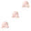 3Pièces Chapeau Été Rose Fin Pliable Respirant 5