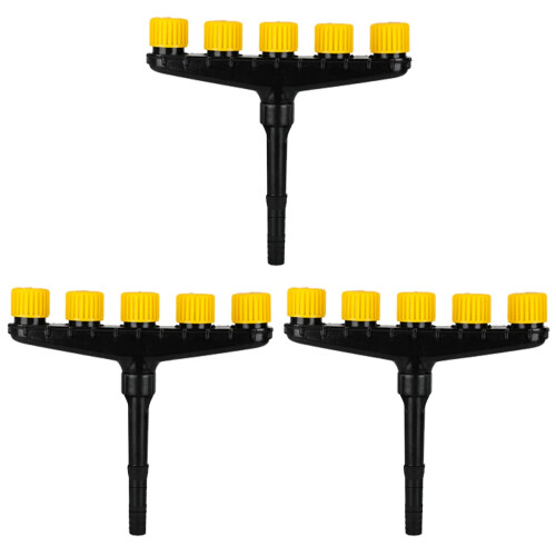 3Pièces Outil Arrosage Noir À Débit Variable Pour Champs 2