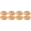 8Pièces Couvercles Pot En Bambou Trou De Silicone 3