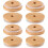 8Pièces Couvercles Pot En Bambou Trou De Silicone 4