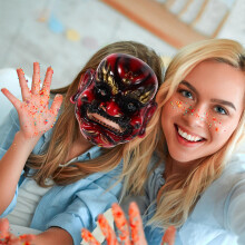 Unieke Hars God Van Rijkdom Masker Feestkostuum En Cosplay