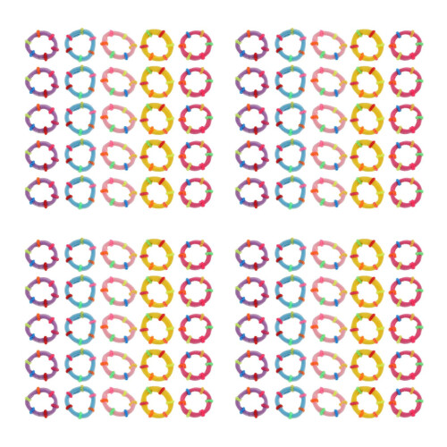 800Pièces Ponytail Multi-Usages Mix 2