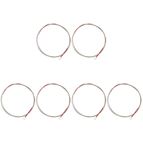 6Pièces Cordes De Luth Chinois Argent Accessoires Remplacement 2