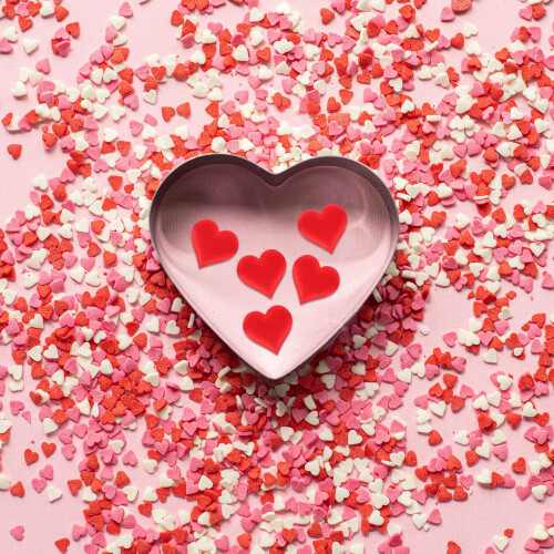 500St Hart Confetti Hartvormige Decor Voor Feest & Bruiloft 2