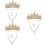 3Ensembles Parures Dorées Boucles Pendantes 6