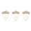 3Ensembles Parures Dorées Boucles Pendantes 3
