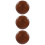 3Pièces Assiettes Snack Bois Pour Café Table 8