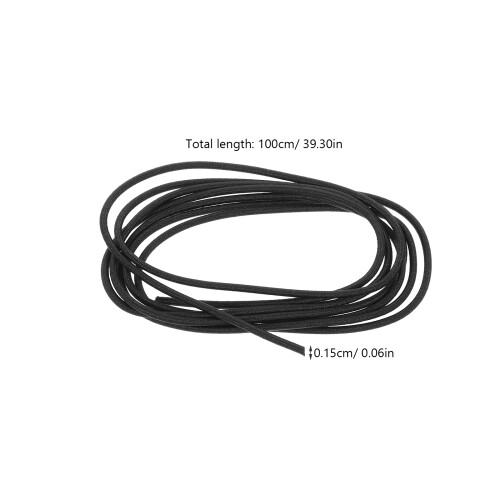 Elastiques Nylon Noir Avec Boucle Métal Pour De Voyage 1