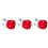 6Pièces Dés Multi-Faces Colorés En Pour Jeux Et Loisirs 3