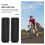1Set Compacte Zwarte Aluminium Fietspeg Achteras Stevig En Afneembaar 5