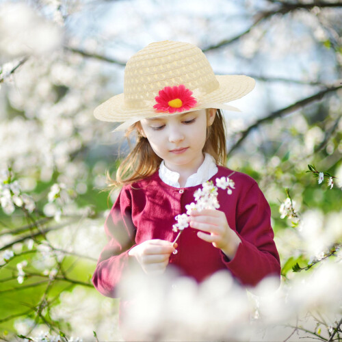 Kinder Zonnehoed Van Lichtgewicht Met En Bloem 2
