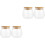 4Pièces Petits Contenants En Verre Transparent Pour Conserves 3