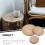 6Pièces Coasters Bois Beige Ronds Protection Table Maison Élégante 8