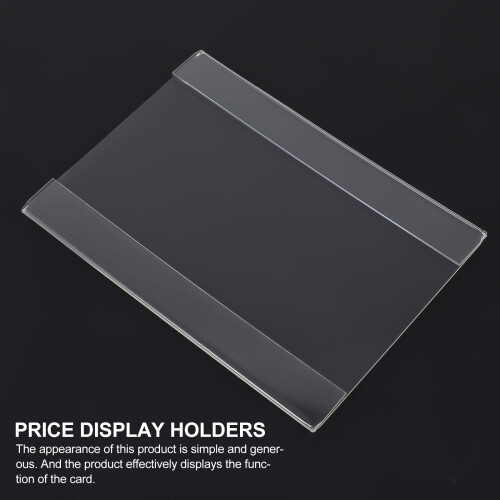 5St Heldere Plastic Prijsdisplayhouders Voor Retail En Marktgebruik 2
