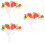 30St Assorti Cake Picks Plastic Voor Feestje 6