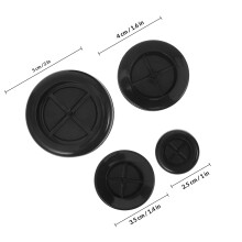 8St Zwarte Rubber Grommets Kit Voor Kabelbescherming Machine Gebruik