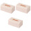 3Pièces Boîte À Mouchoirs Rose Rigide Usage 2