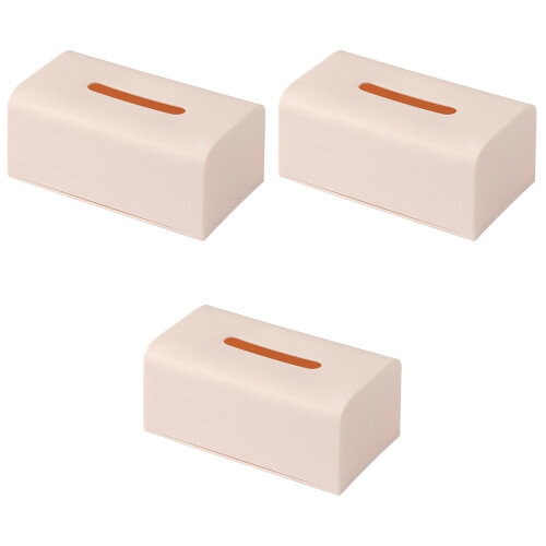 3Pièces Boîte À Mouchoirs Rose Rigide Usage 1