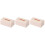3Pièces Boîte À Mouchoirs Rose Rigide Usage 3